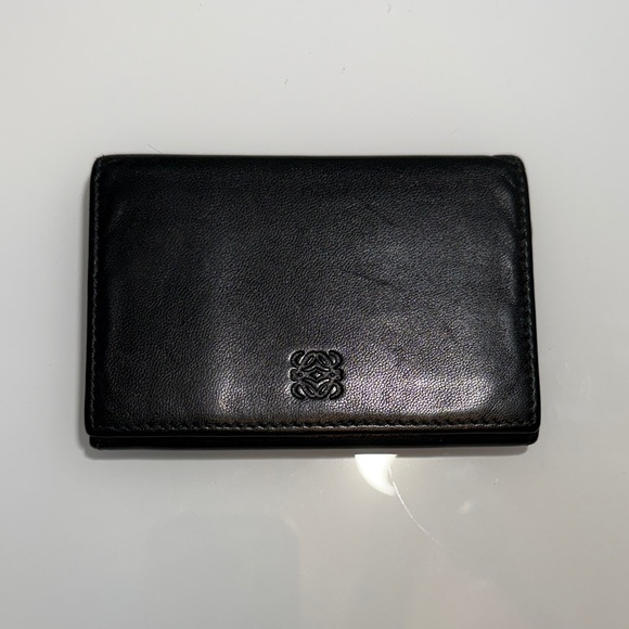 Loewe Black Bifold Nappa Leather Wallet EUC